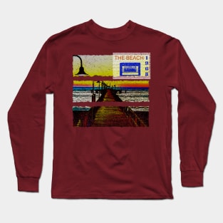 The Beach - Vintage, Retro Ocean, Family Fun At The Beach Long Sleeve T-Shirt